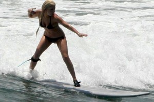 lady gaga surfing