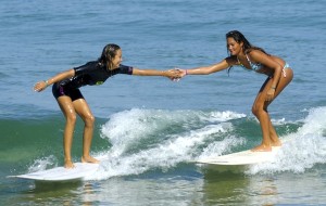 longboard girls tow in