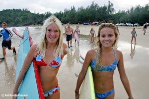 Bethany Hamilton 1st Surf 2003