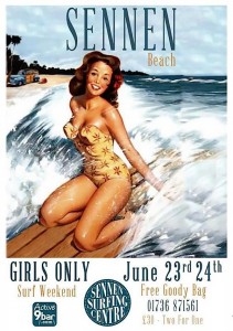 sennen beach girls only surf competition