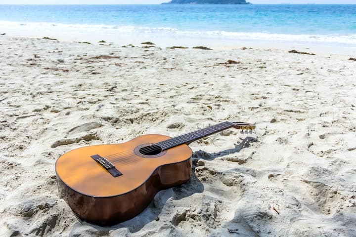 surf beach guitar