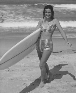 Surfer girl Gail Yarbrough