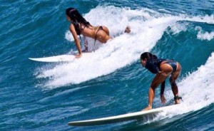 surfer girl drop in