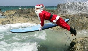 santa surf rocks