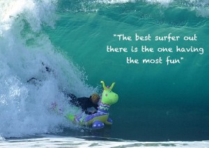 fun surfing inflatable