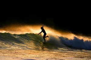 Praa Sands sunset salute