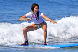 Ashley Tisdale Surfing