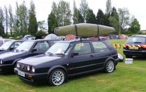 Golf with canoe