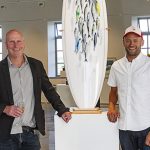 Kurt Jackson, Hugo Tagholm and The Surfboard