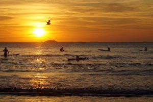 Sunset surfing - Polzeath