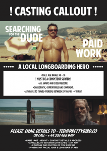 Surfer beer advert