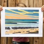 Ingrid Nuss holding J Bay Lockdown print optimised